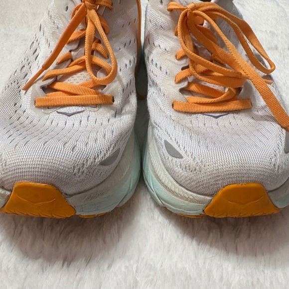 Hoka One Clifton 8 Womens 6.5 Running Shoes Baby Blue White BDBW 1119394 - Picture 4 of 8